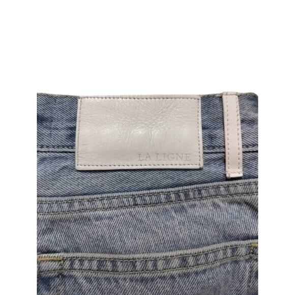 La Ligne Molly high-rise straight ligh blue jean size 23 - Picture 8 of 12